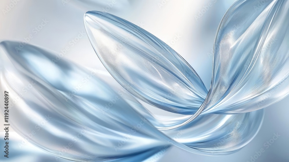 Aufkleber blurred abstract background idea. translucent waves of light create an abstract and serene visual co