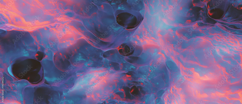 Poster Exploration of intricate fractal patterns in vibrant colors and complex designs