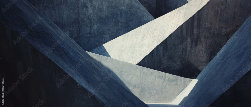 Aufkleber Intricate layers of abstract geometric patterns creating visual depth and complexity