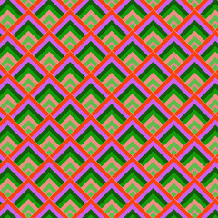 Seamless geometric chevron pattern in vintage retro style with zigzag lines and decorative texture