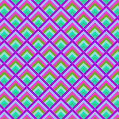 Abstract geometric seamless pattern with shapes in pink, vintage style, perfect for textile, wallpaper, and decor design