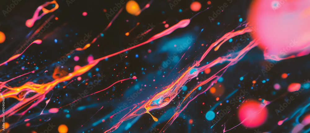 Leinwandbilder abstract lines create a vibrant energy with dynamic colors and movement
