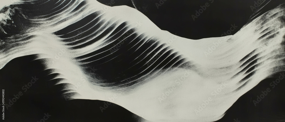 Leinwandbilder Dynamic abstract patterns explore the interplay of etchings and artistic expression