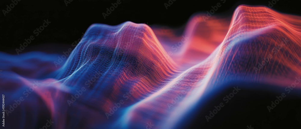 Poster Exploring abstract sound and visual vibrations in dynamic synesthetic forms