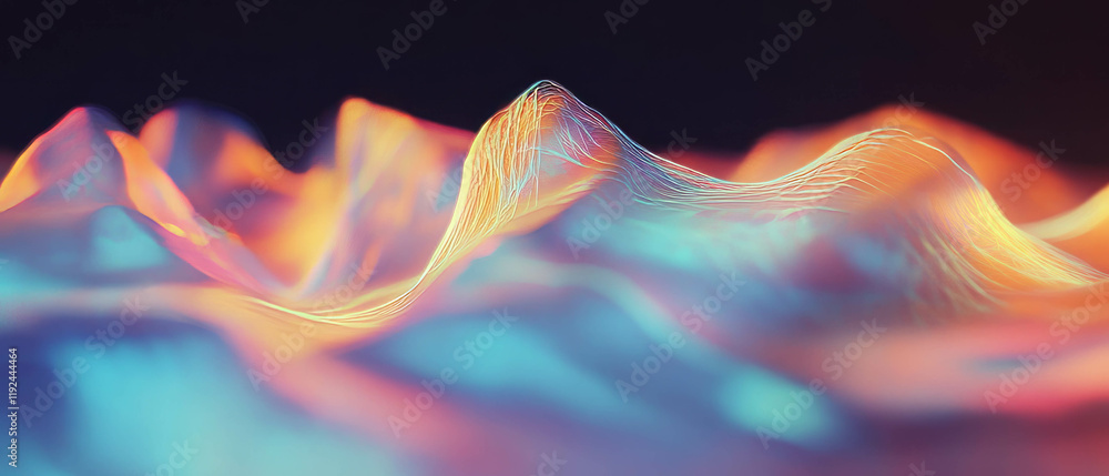 Poster Abstract representations of sound and visual vibrations in a vibrant display