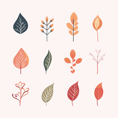 Adobe ilustrator leaf and tree design artwork