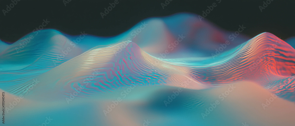 Aufkleber Vibrant abstract textures creating rhythmic patterns and pulsating movements