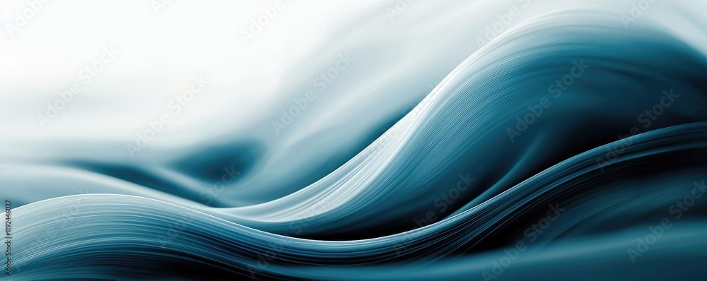 Poster cloudy abstract background concept. abstract wave patterns in soothing blue tones, evoking calmness 