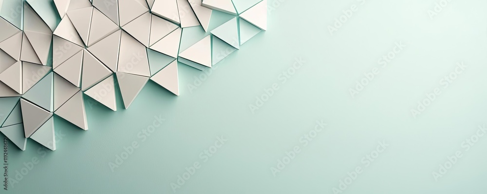Poster Triangle abstract background concept. Abstract geometric pattern design with soft colors and modern aesthetics.