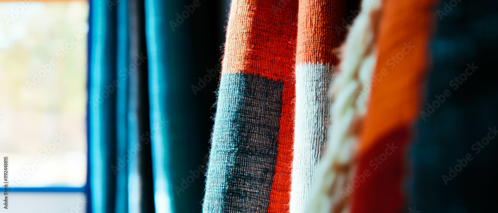 Aufkleber Bold patterns and textures create a rich visual and tactile experience in textiles