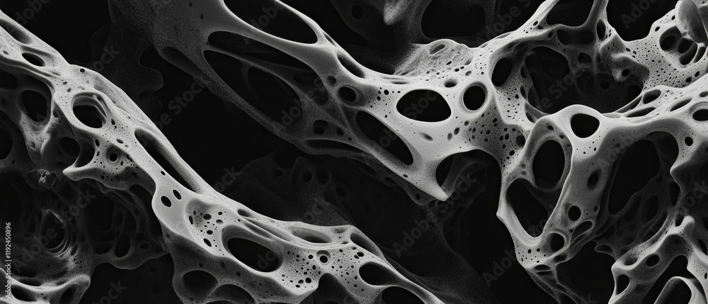 Aufkleber Dynamic interplay of chaotic patterns creating visual turbulence in abstract design