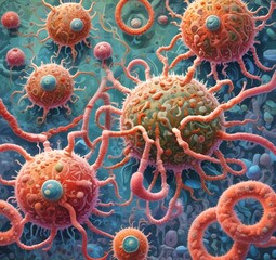Illustration of bacteria.