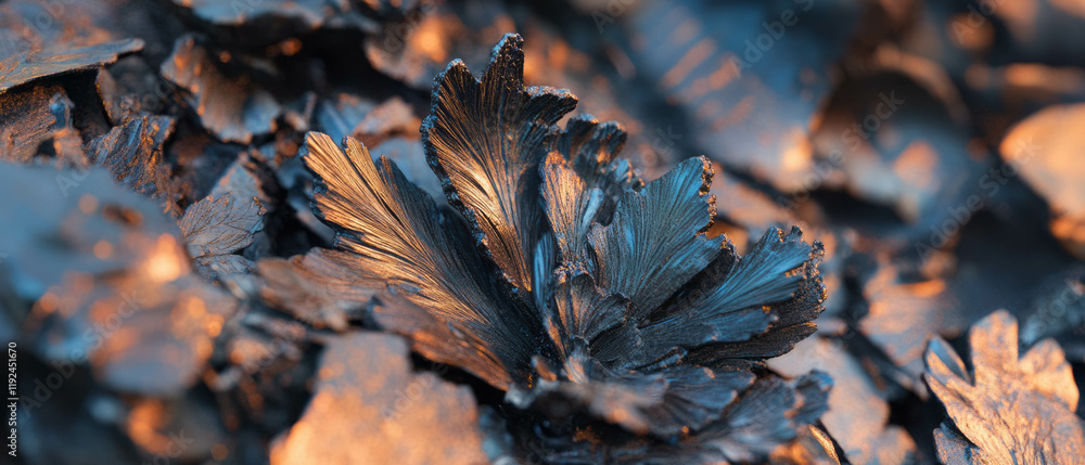 Poster Intricate etching details showcasing artistic lines in captivating close-up focus