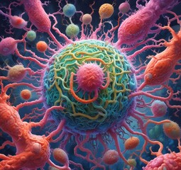 Illustration of bacteria.