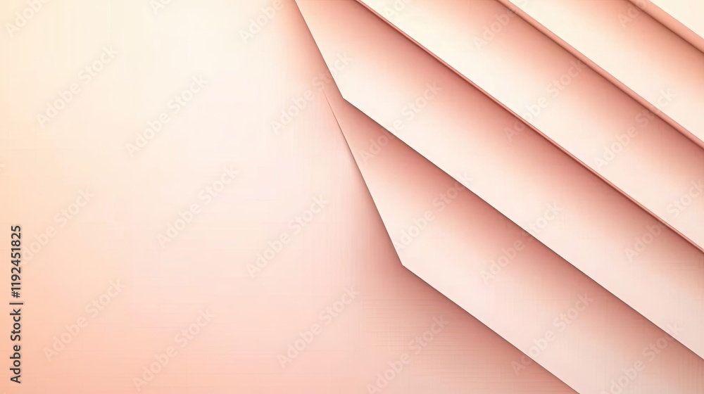 Aufkleber Triangle abstract background concept. Abstract layered composition in soft pastel tones for modern design or art projects.