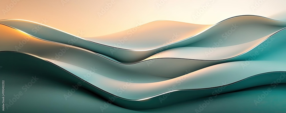 Poster blurred abstract background idea. a serene abstract landscape with gentle waves in soothing pastel c