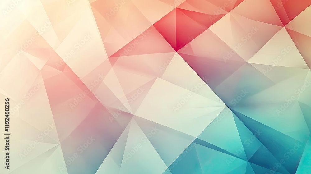 Aufkleber Triangle abstract background concept. Abstract colorful geometric pattern featuring soft gradients and sharp angles.