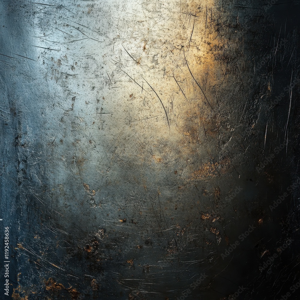 Poster worn metal texture abstract grunge background with scratches and rust.