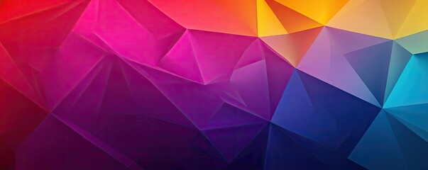 Fototapeta premium Triangle abstract background concept. Abstract colorful geometric pattern with vibrant hues and sharp angles.