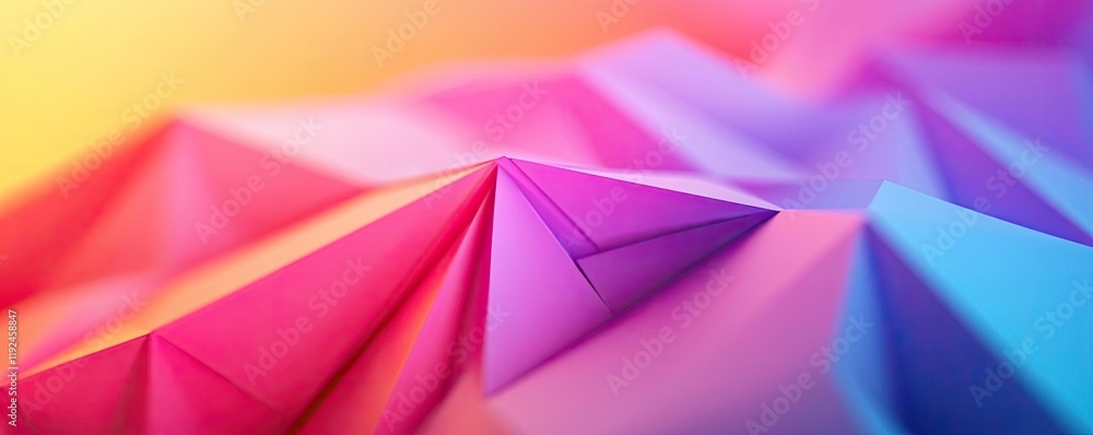 Poster triangle abstract background concept. vibrant abstract shapes with a colorful gradient, perfect for 