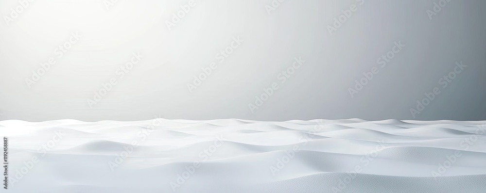 Poster Blurred abstract background idea. Serene and smooth waves gently undulate under a soft, diffused light.