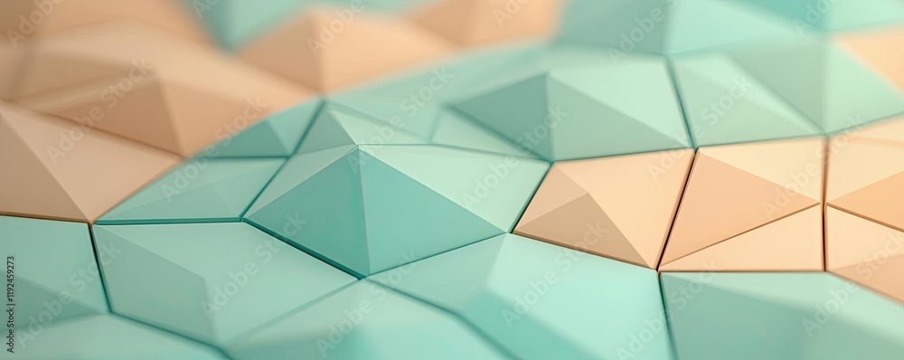 Aufkleber triangle abstract background concept. abstract textured surface with geometric shapes in soothing bl