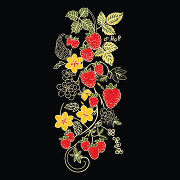 Henna design illustration