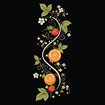 Henna design illustration