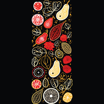 Henna design illustration