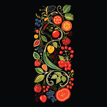 Henna design illustration