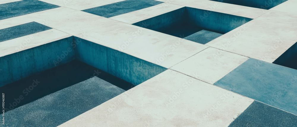Aufkleber modern geometric patterns with clean lines create a minimalist aesthetic in muted tones