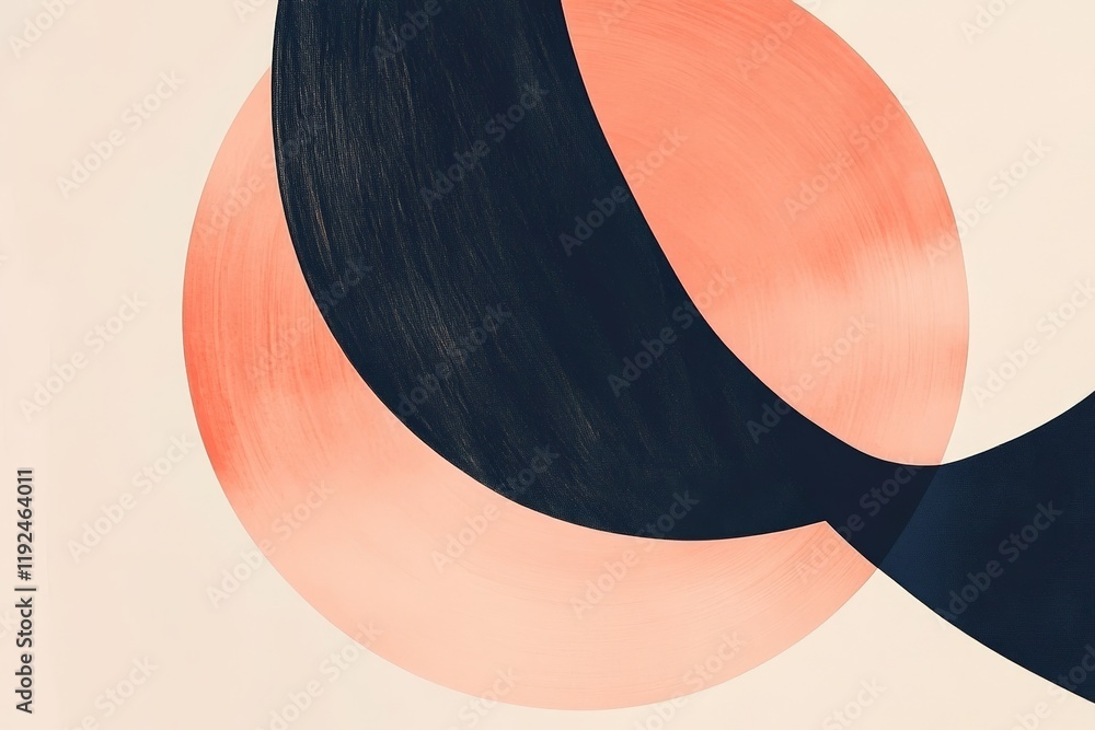 Aufkleber colorful abstract background featuring overlapping circles and curves, ideal for use in modern desig
