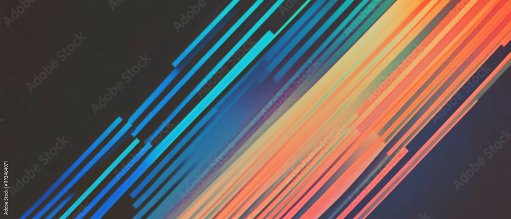 Poster geometric patterns create vibrant lines in modern minimalist design aesthetics