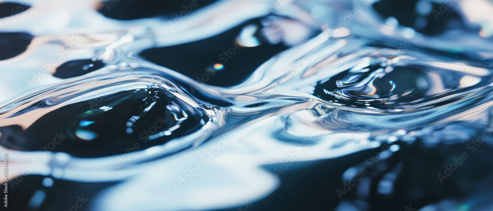 Poster captivating reflections on smooth glossy surfaces showcasing light and texture play
