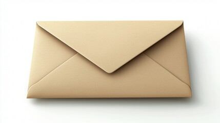 Envelope with letter and blank paper for communication and correspondence