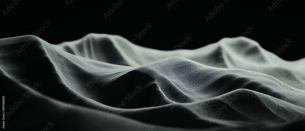 Aufkleber intertwined flowing forms create an abstract landscape of textured shapes