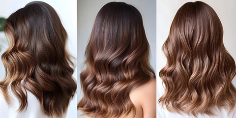 Gorgeous Brown Hair Waves: Trendy Styles and Colors for Women. Achieve a luxurious, shiny, and healthy look with this guide to the latest brown hair wave styles and colors.