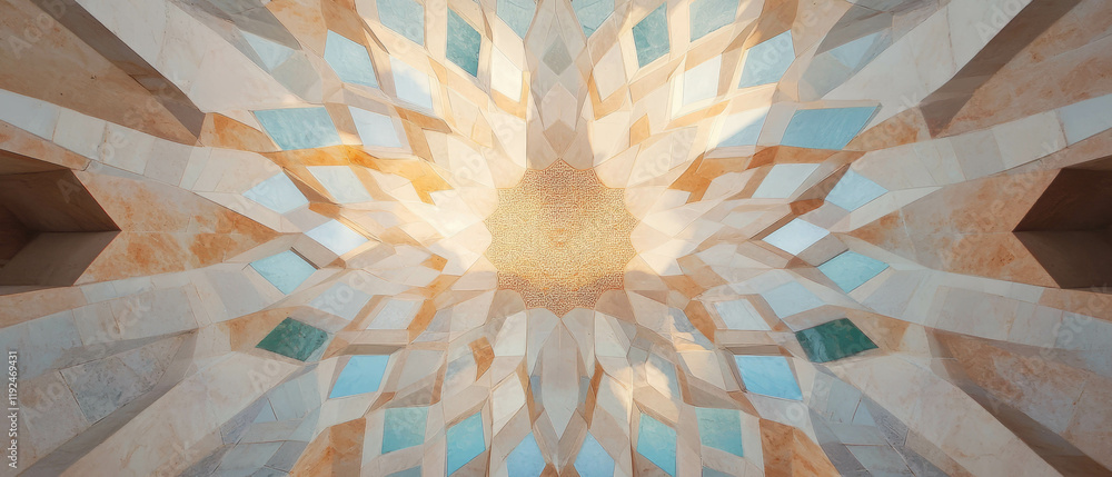 Poster Exploring dynamic kaleidoscopic patterns and symmetrical designs in motion