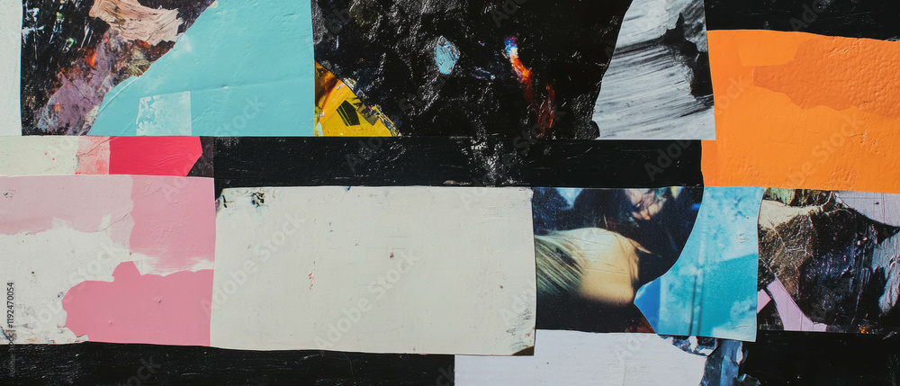 Aufkleber Layered textures showcase intricate patterns and depth in visual design