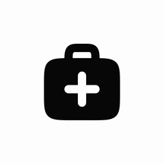 medical aid kit icon vector sign