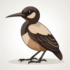 Obraz premium Antbird flat design. isolated on white background