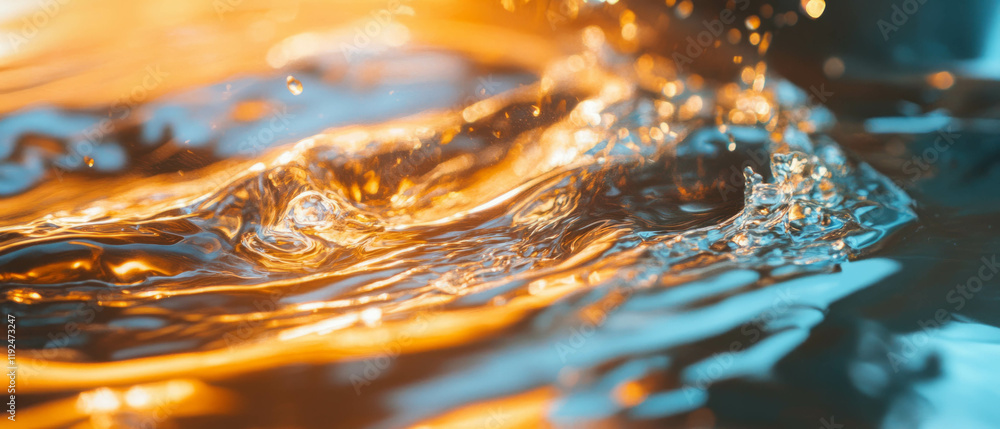 Poster liquid metal flows and morphs in a stunning display of fluid dynamics and metallic sheen