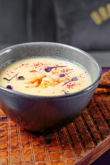 Delicious and fresh breakfast with dressing and a delicious interesting