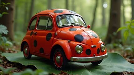 toy car on the grass