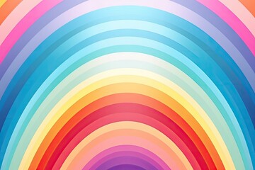 Retro Rainbow Abstract Background, Vintage 70s Rain Bow Arch Pattern, Gay Symbol Banner, AI
