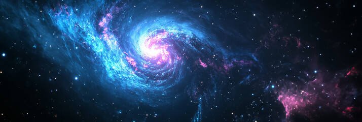 Vibrant Nebula in Deep Space Background