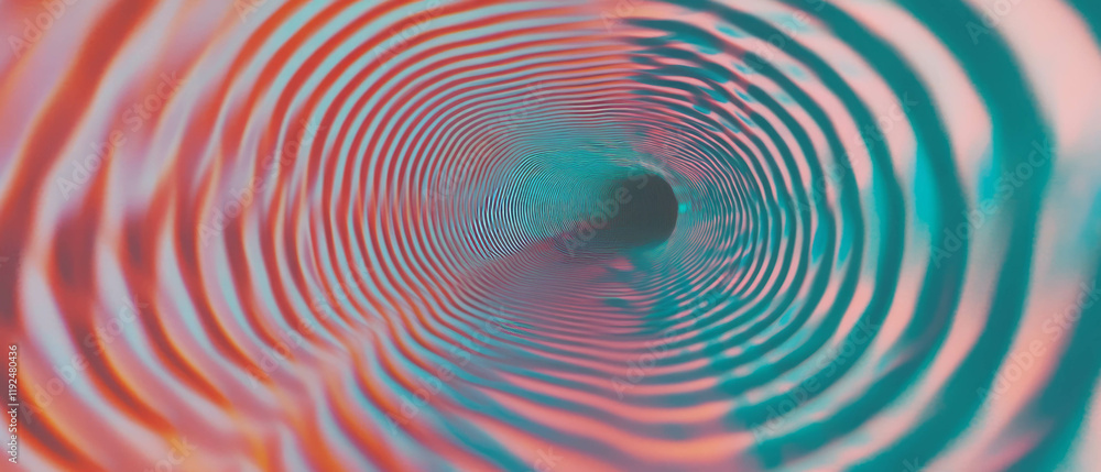 Poster explore mesmerizing optical illusions through vibrant geometric patterns and visual distortions