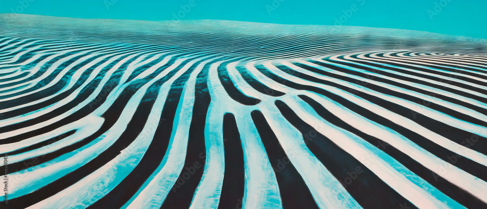 Poster optical illusions create an immersive experience with depth and visual distortions