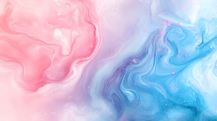 Fototapeta premium Abstract Pink and Blue Swirling Paint Design
