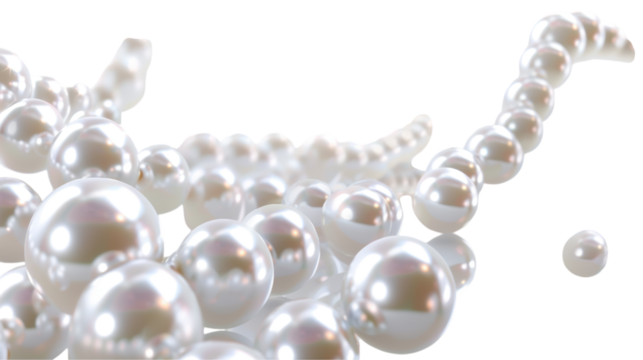 Stunning White Pearl Cluster Design